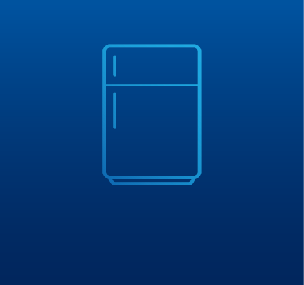 An icon of a refrigerator