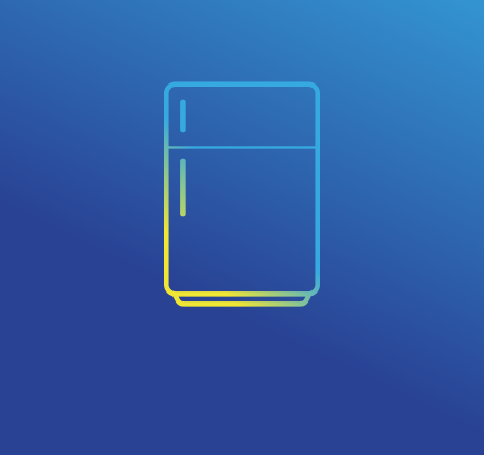 An icon of a refrigerator