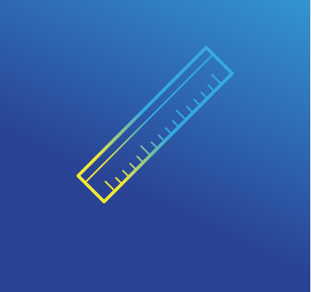An illustrated image of a ruler
