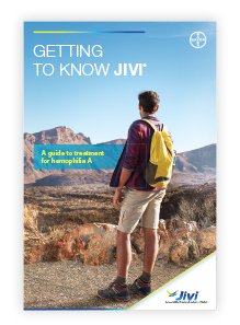 A picture of the Jivi patient brochure
