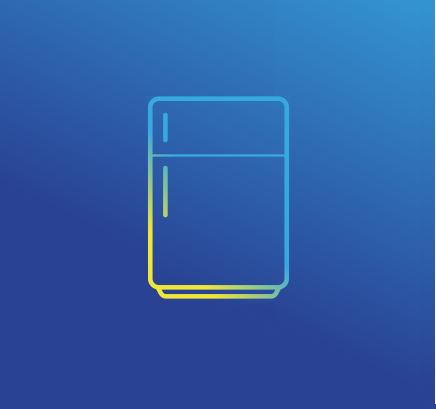 An icon of a refrigerator