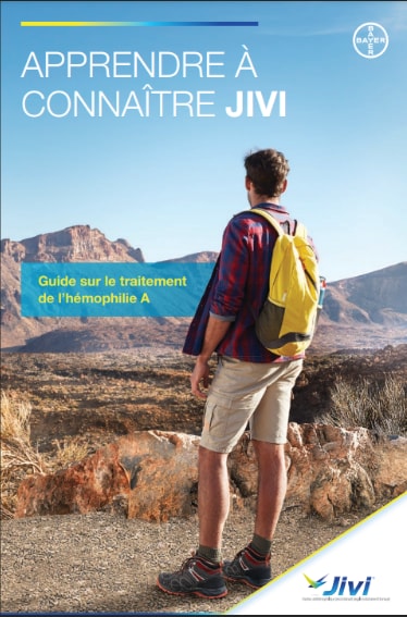 Une photo de la brochure sur Jivi destinée aux patients